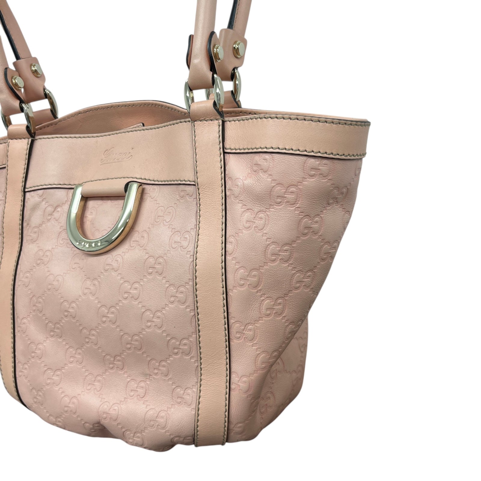 Women's Guccissima Abbey D-Ring Handbag Pink - Photo 4