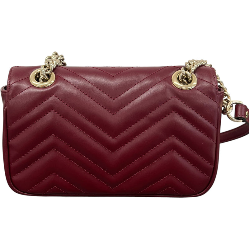 Women's Gg Marmont Small Bag Burgundy