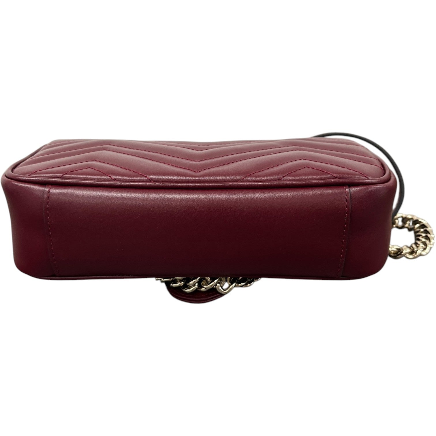 Women's Gg Marmont Small Bag Burgundy - Photo 10