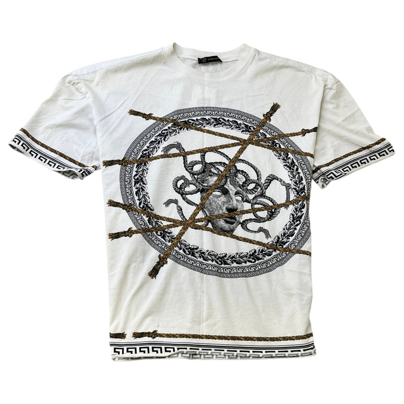 Men's Logo Print T-Shirt White Size S