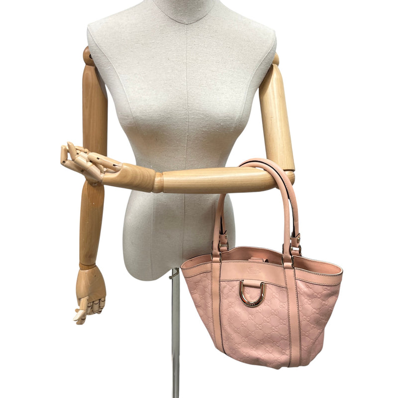 Women's Guccissima Abbey D-Ring Handbag Pink