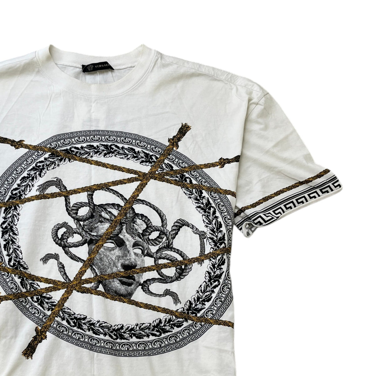 Men's Logo Print T-Shirt White Size S - Photo 3