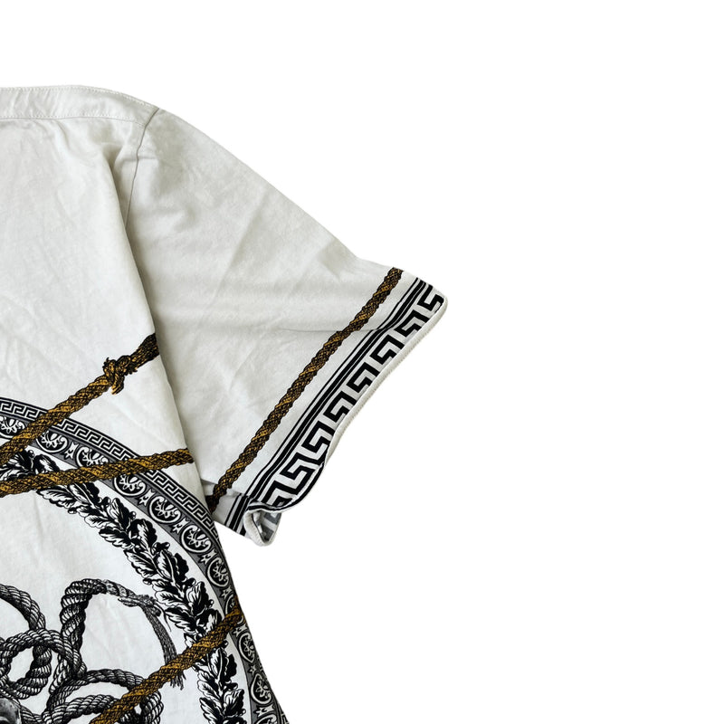 Men's Logo Print T-Shirt White Size S