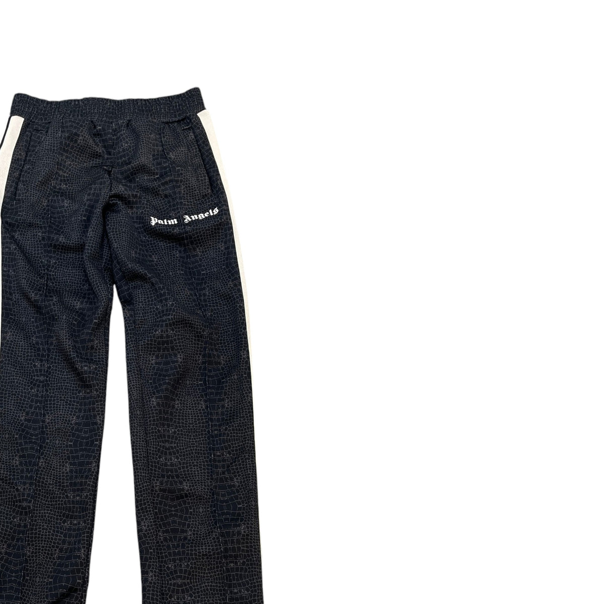 Men's Croc Print Track Joggers Black Size S / W30 - Photo 3