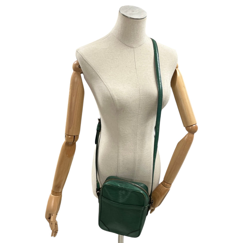 Men's Epi Danube Crossbody Bag Green