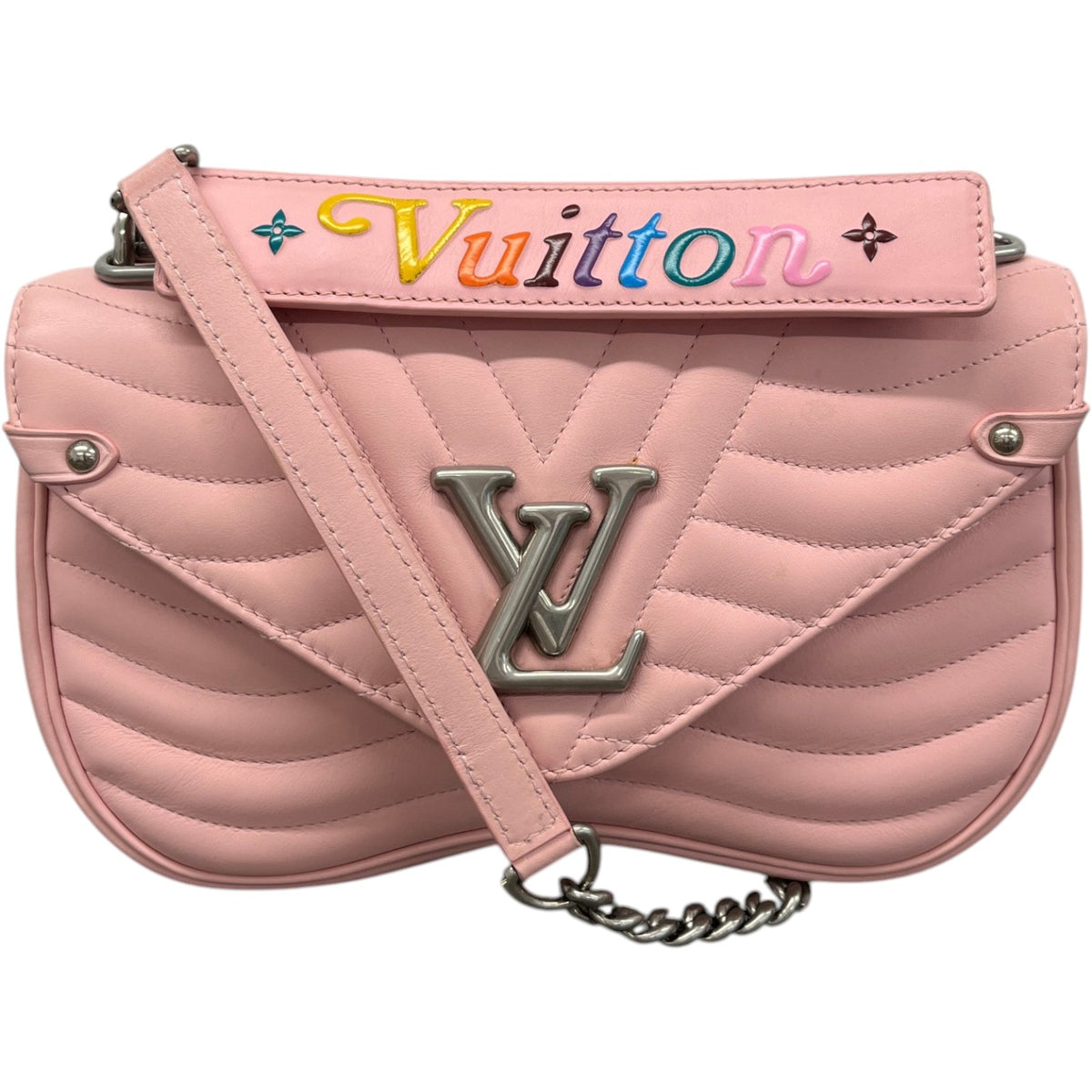 Women's New Wave Chain Handbag Pink - Photo 1