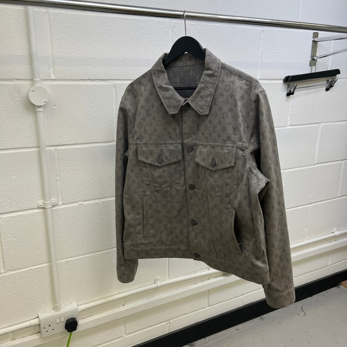 Men's Monogram Jacket Grey Size 3XL - Photo 6