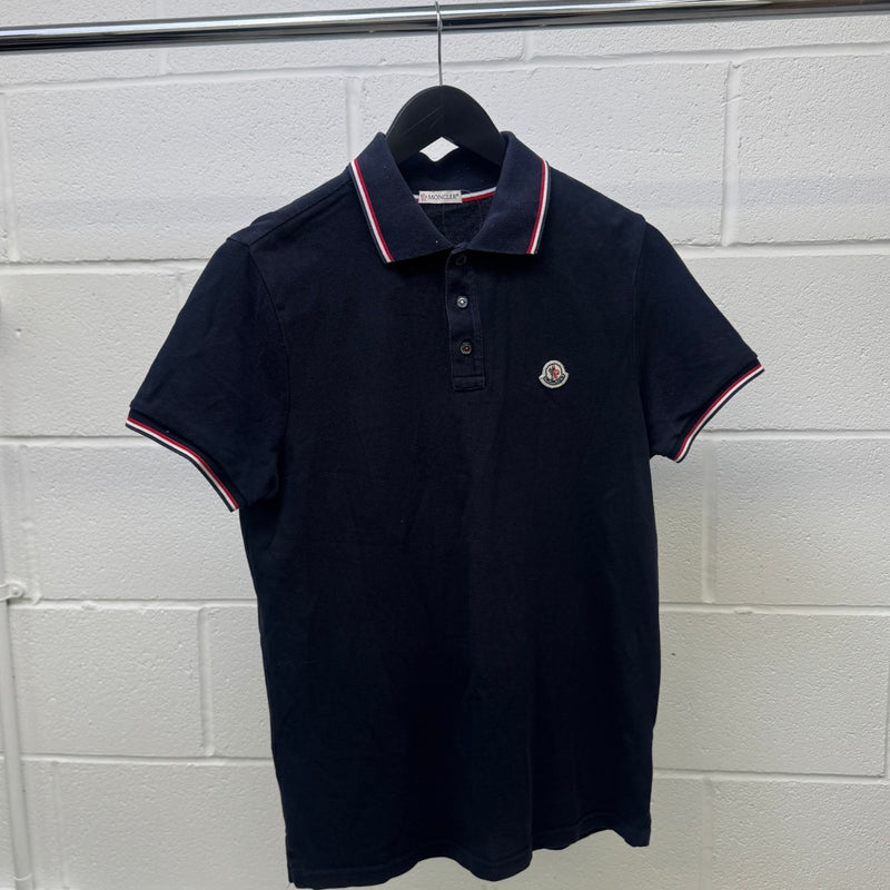 Men's Maglia Polo Shirt Navy Size M