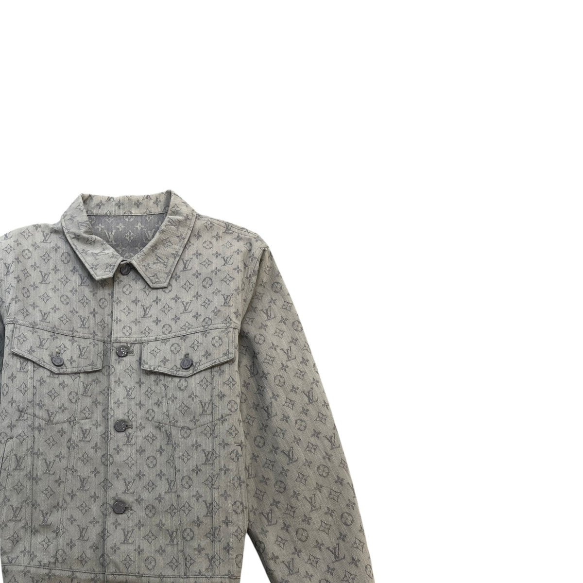 Men's Monogram Jacket Grey Size 3XL - Photo 3