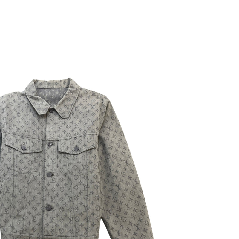 Men's Monogram Jacket Grey Size 3XL