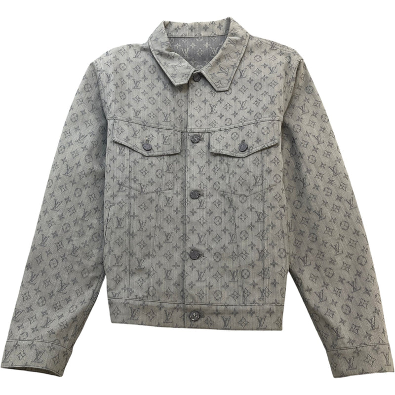 Men's Monogram Jacket Grey Size 3XL