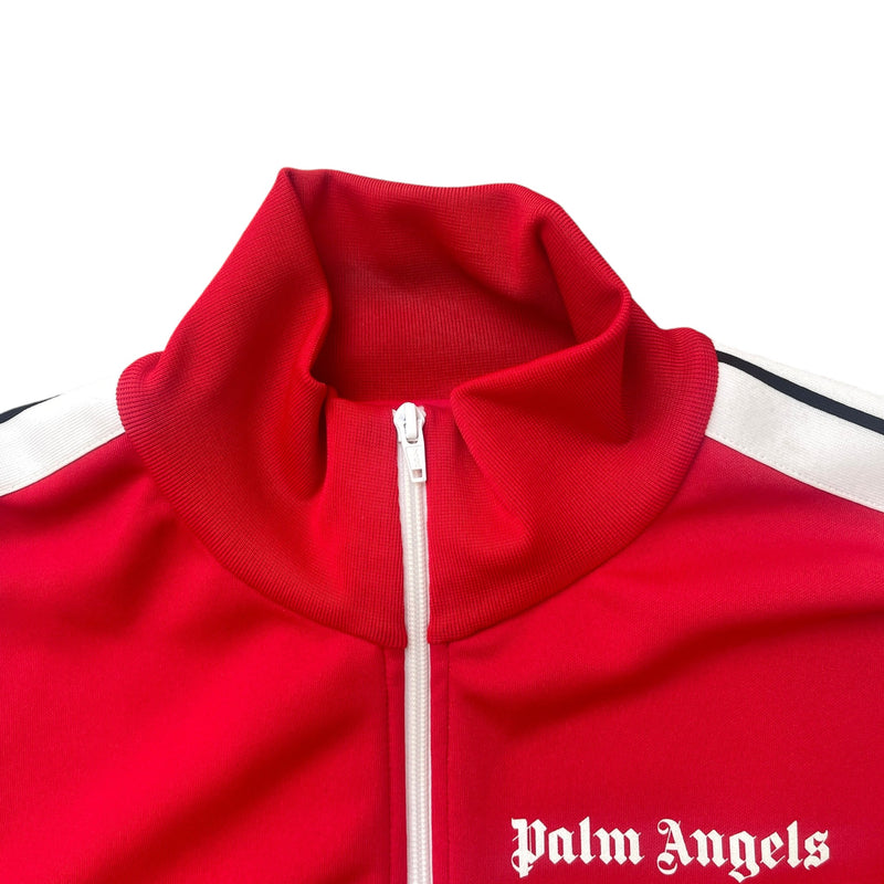 Men's Logo Print Track Jacket Red Size L