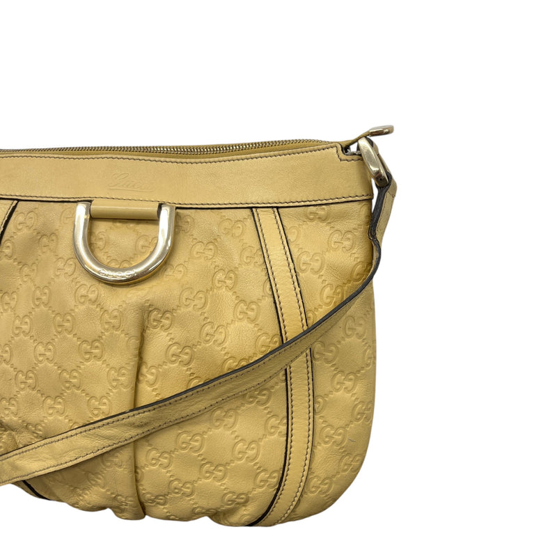 Women's Guccissima Abbey D Ring Crossbody Bag Yellow