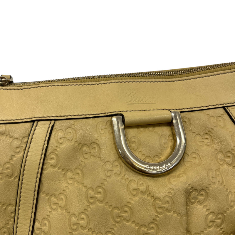 Women's Guccissima Abbey D Ring Crossbody Bag Yellow