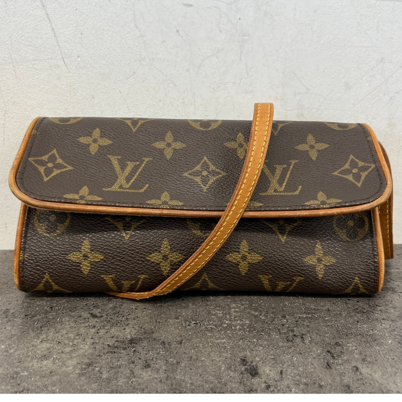 Women's Monogram Pochette Twin Pm Bag Brown