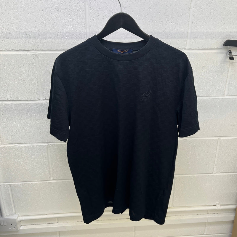 Men's Damier T-Shirt Navy Size L