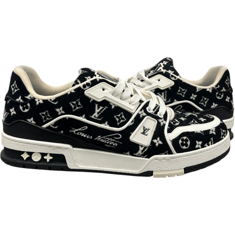 Men's Monogram Lv Low Trainers Black Size EU 42 / UK 8
