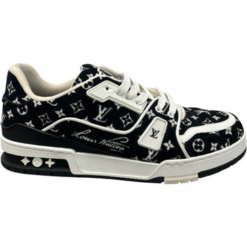 Men's Monogram Lv Low Trainers Black Size EU 42 / UK 8