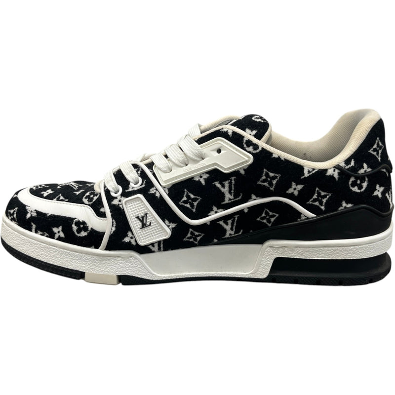 Men's Monogram Lv Low Trainers Black Size EU 42 / UK 8