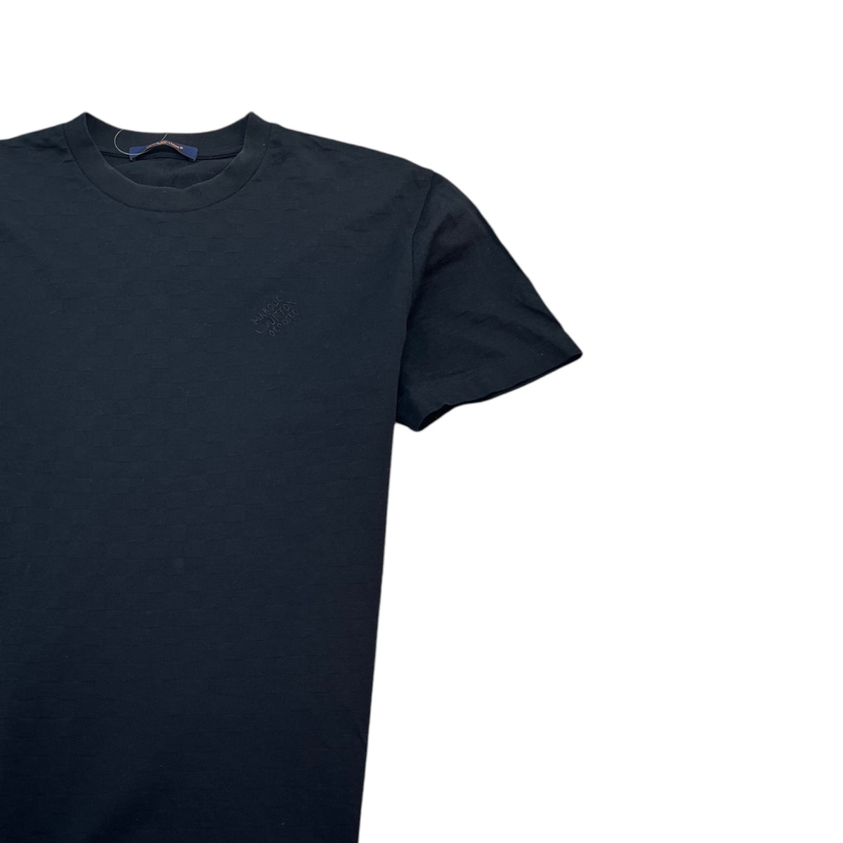 Men's Damier T-Shirt Navy Size L - Photo 3