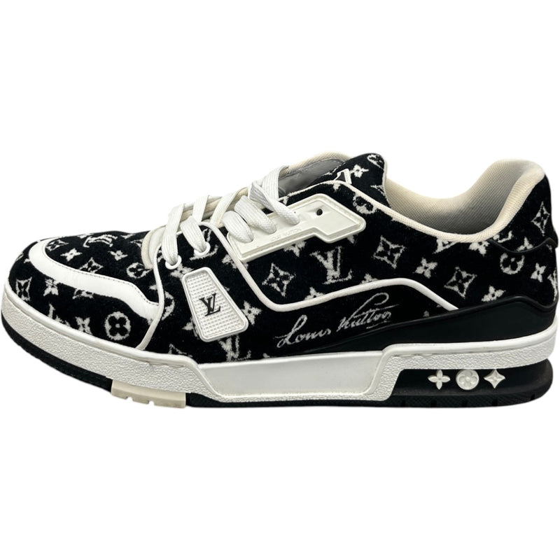 Men's Monogram Lv Low Trainers Black Size EU 42 / UK 8