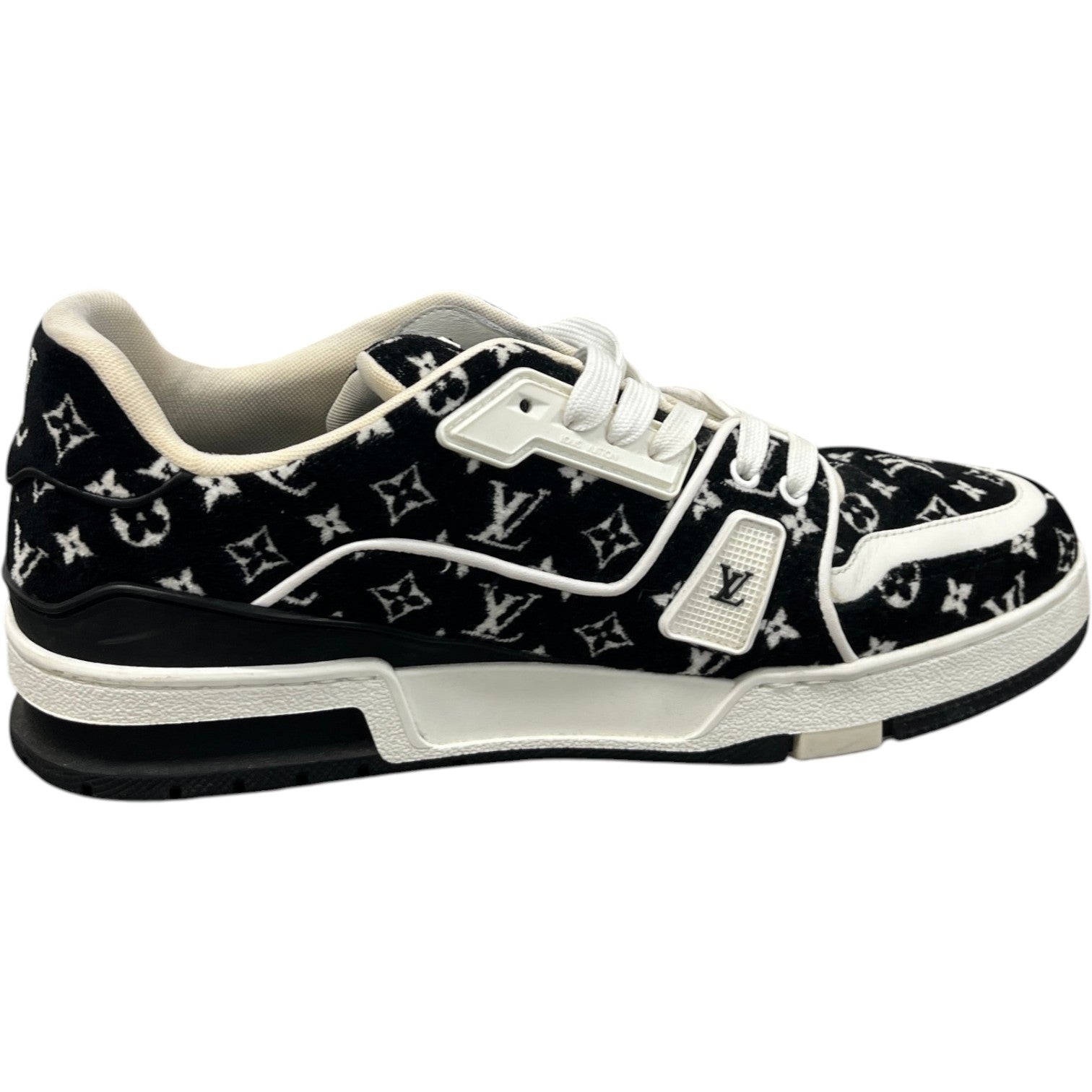 Men's Monogram Lv Low Trainers Black Size EU 42 / UK 8 - Photo 4
