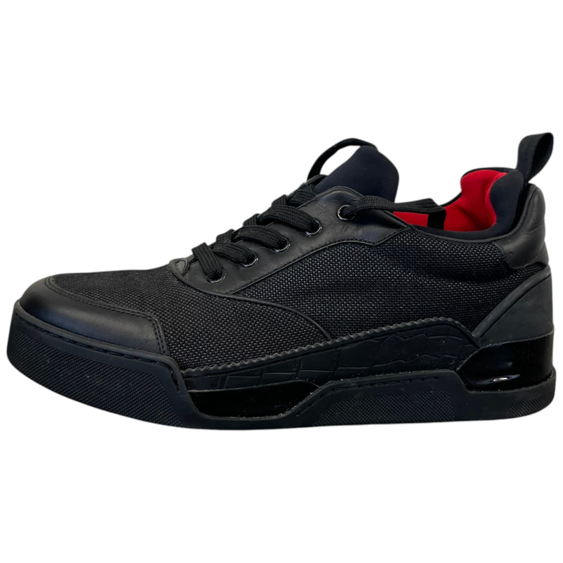 Men's Aurelien Flat Low Trainers Black Size EU 40 / UK 6