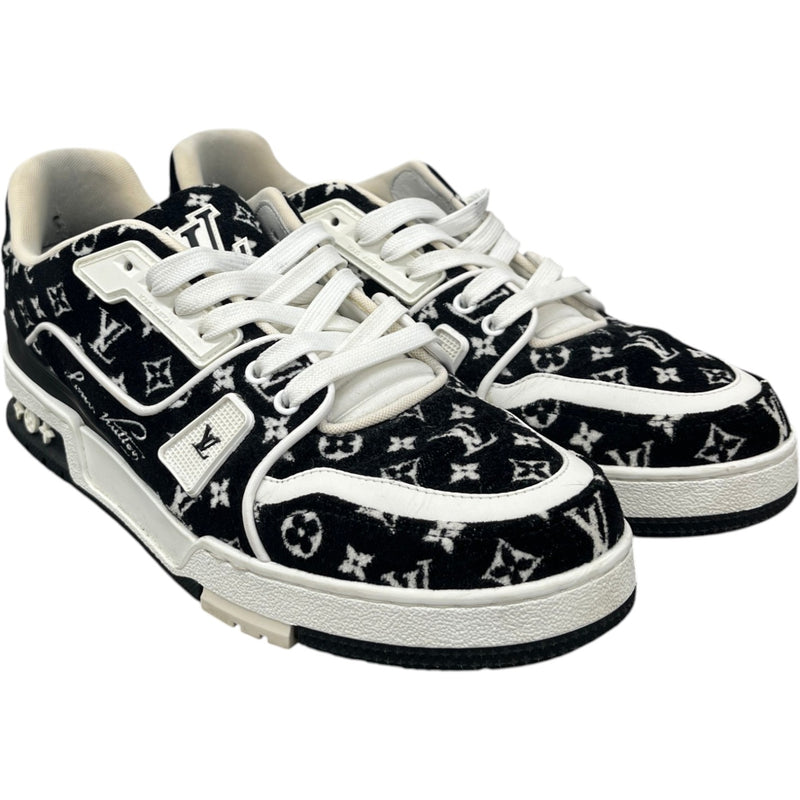 Men's Monogram Lv Low Trainers Black Size EU 42 / UK 8