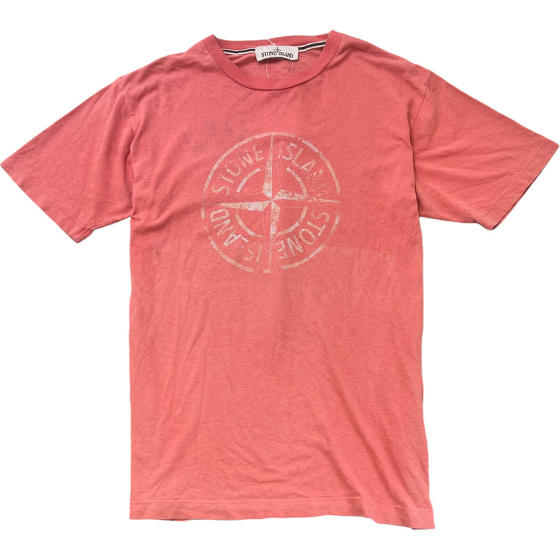 Men's Compass Logo T-Shirt Pink Size S