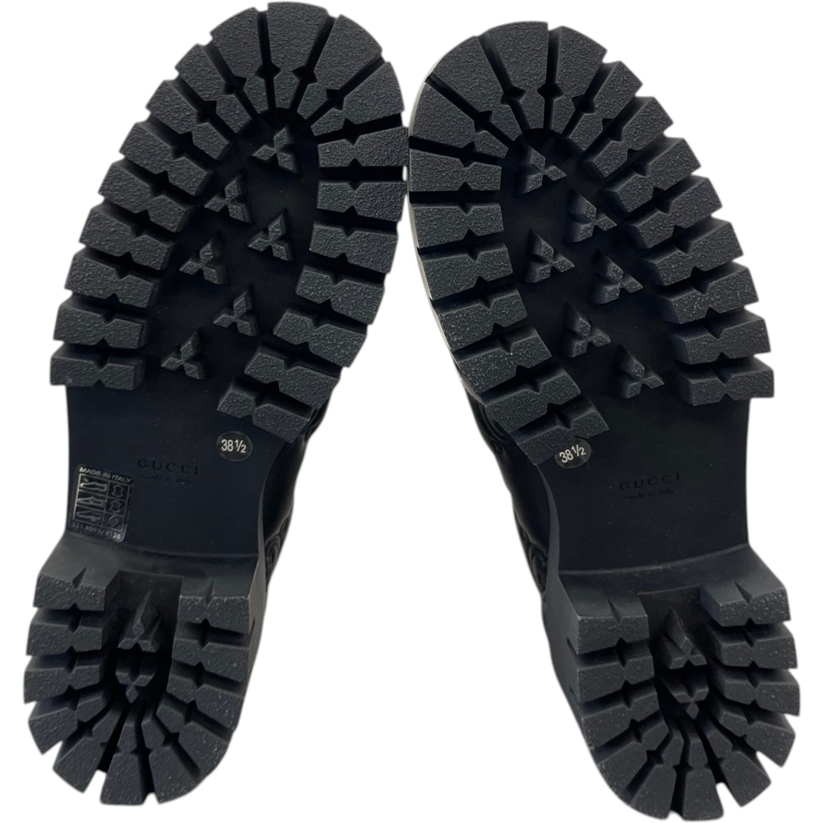 Women's Gg Matelassé Platform Loafers Black Size EU 38.5 / UK 5.5 - Photo 11