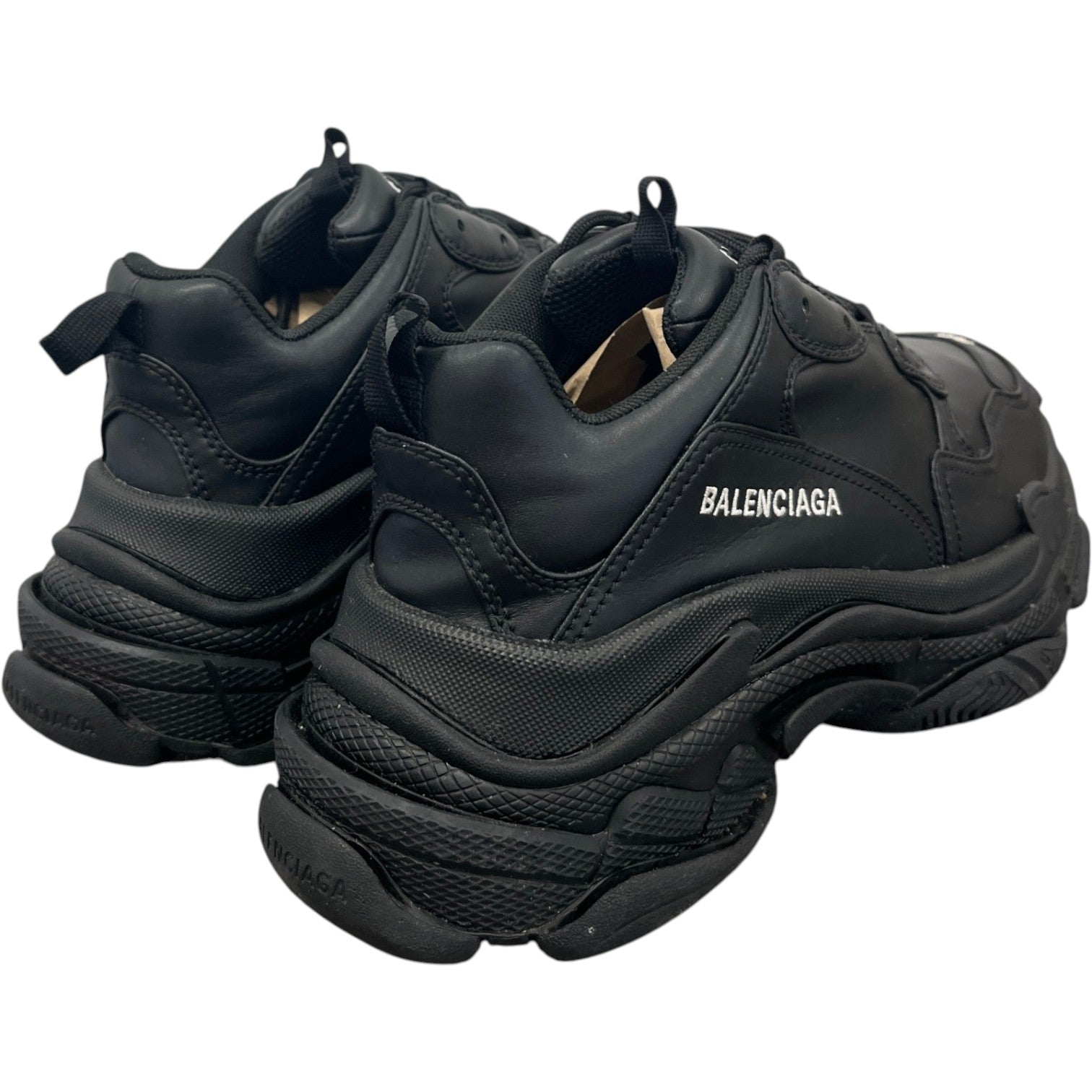Women's Triple S Low Trainers Black Size UK 6 / EU 39 - Photo 7
