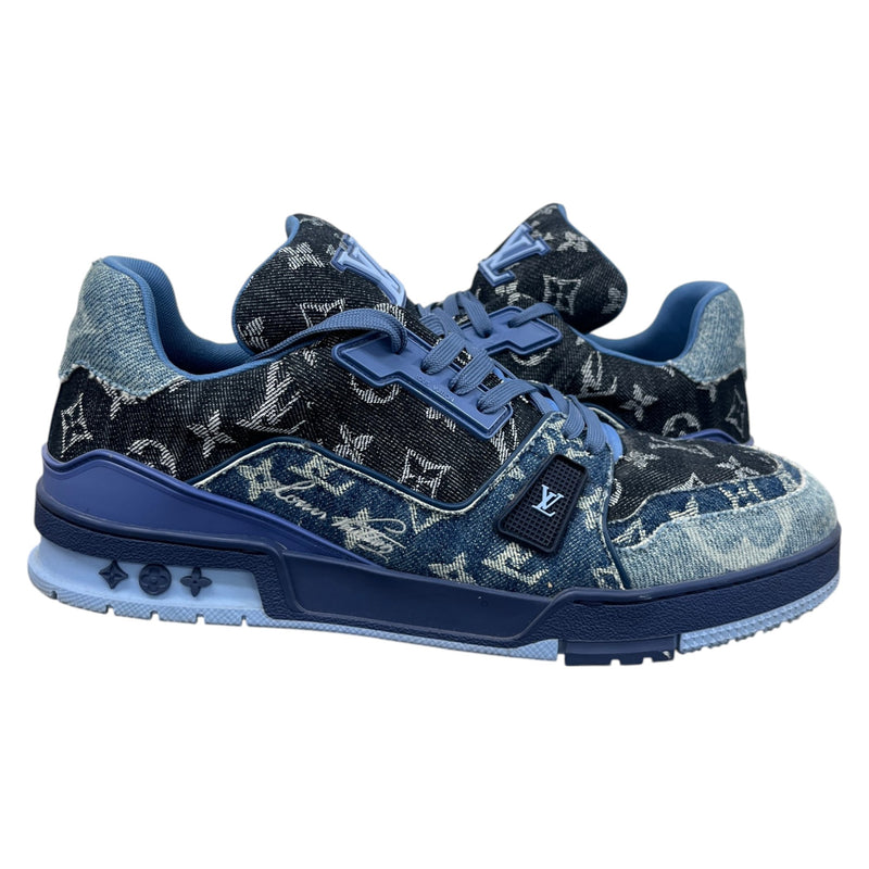 Men's LV Low Trainers Blue Size UK 10 / EU 44