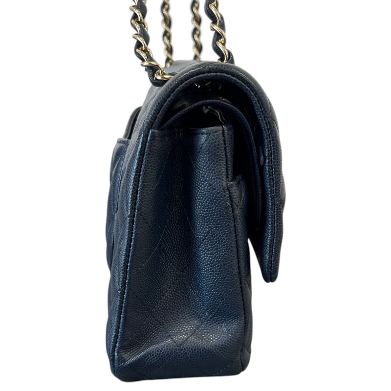 Women's Caviar Classic Double Flap Bag Navy