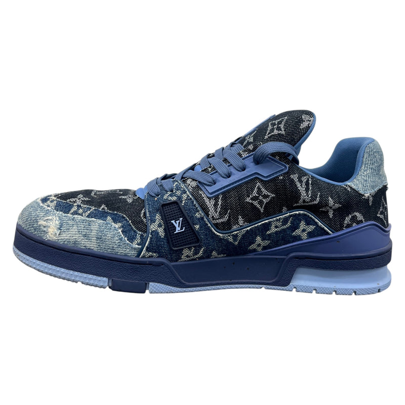 Men's LV Low Trainers Blue Size UK 10 / EU 44