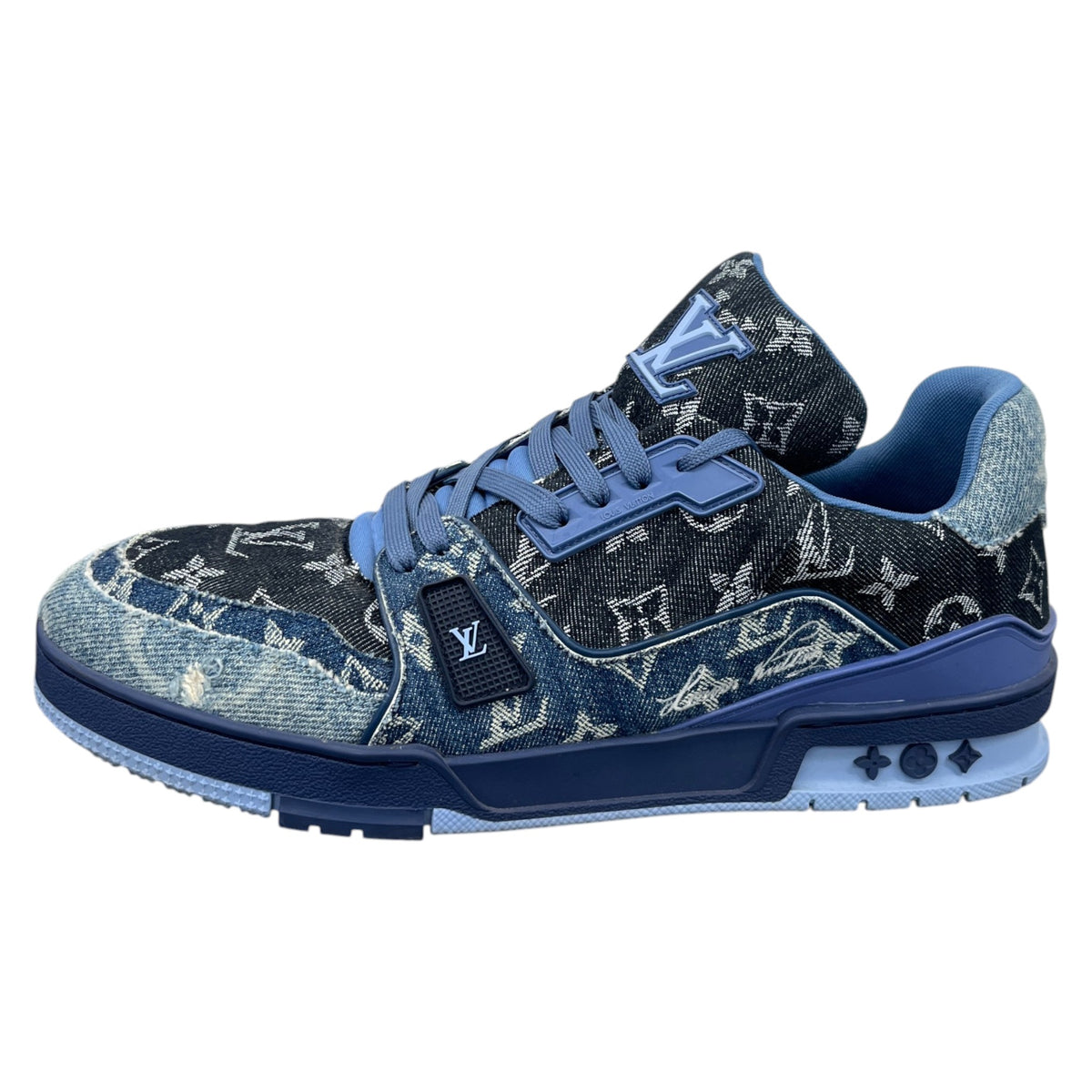 Men's LV Low Trainers Blue Size UK 10 / EU 44 - Photo 5