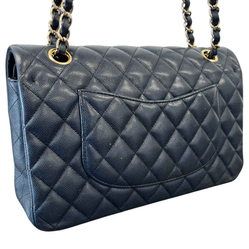 Women's Caviar Classic Double Flap Bag Navy
