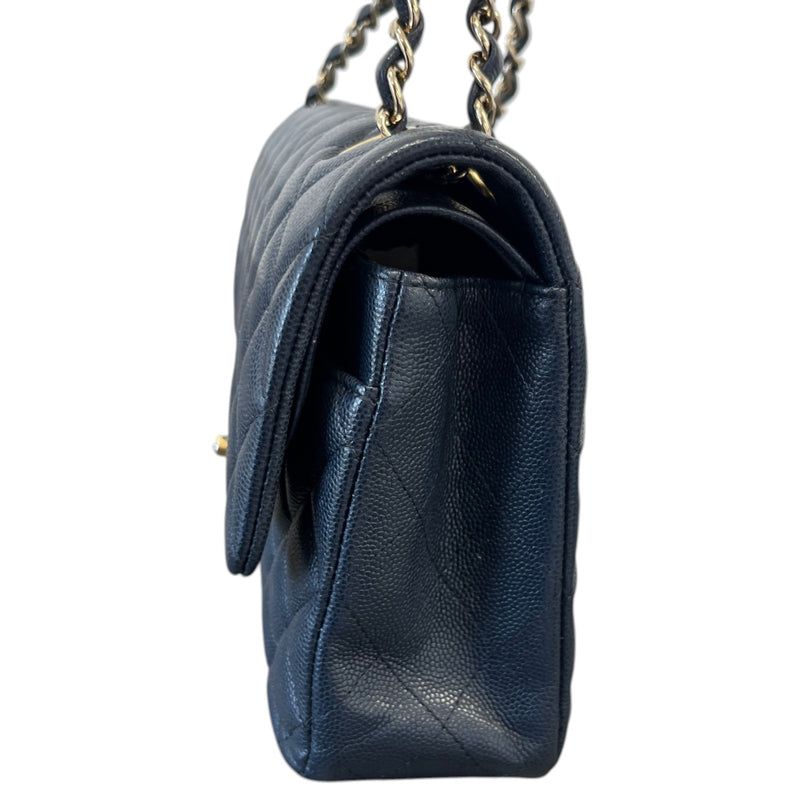 Women's Caviar Classic Double Flap Bag Navy