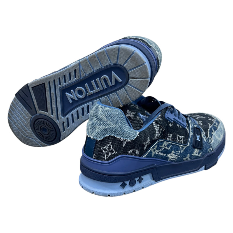 Men's LV Low Trainers Blue Size UK 10 / EU 44
