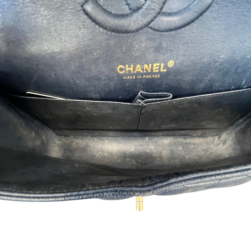 Women's Caviar Classic Double Flap Bag Navy