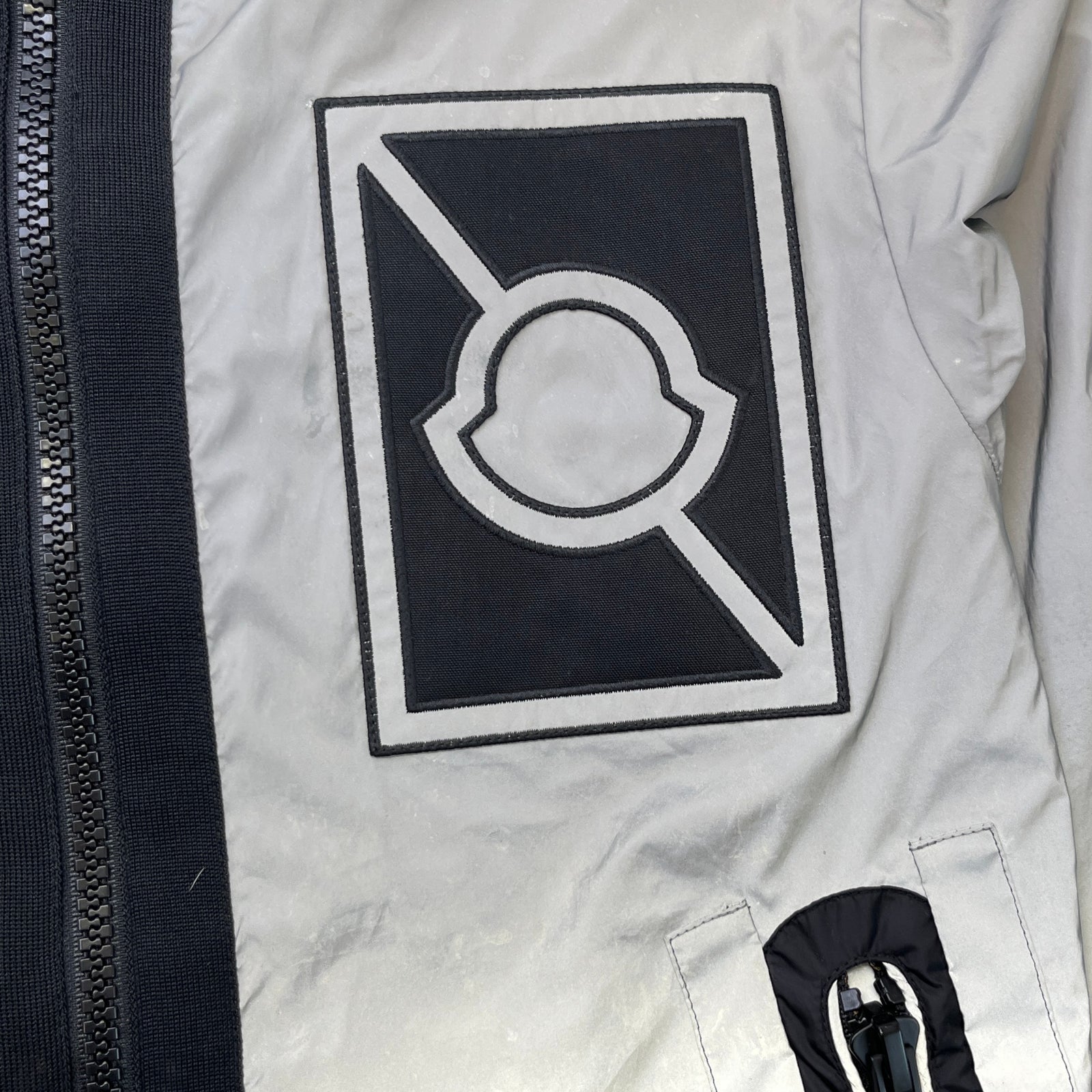 Men's Gauss Windbreaker Silver Size 4 / XL - Photo 5
