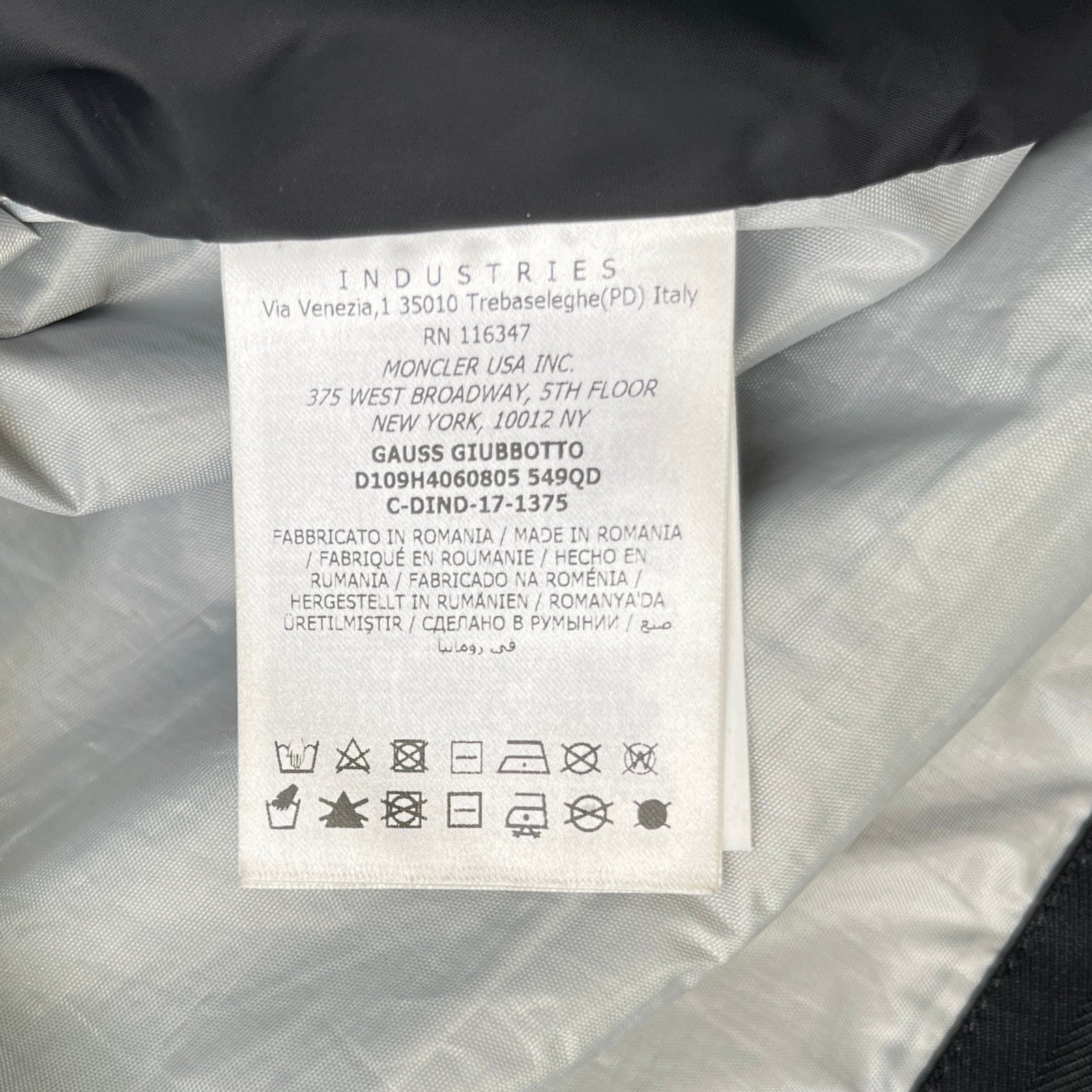 Men's Gauss Windbreaker Silver Size 4 / XL - Photo 8