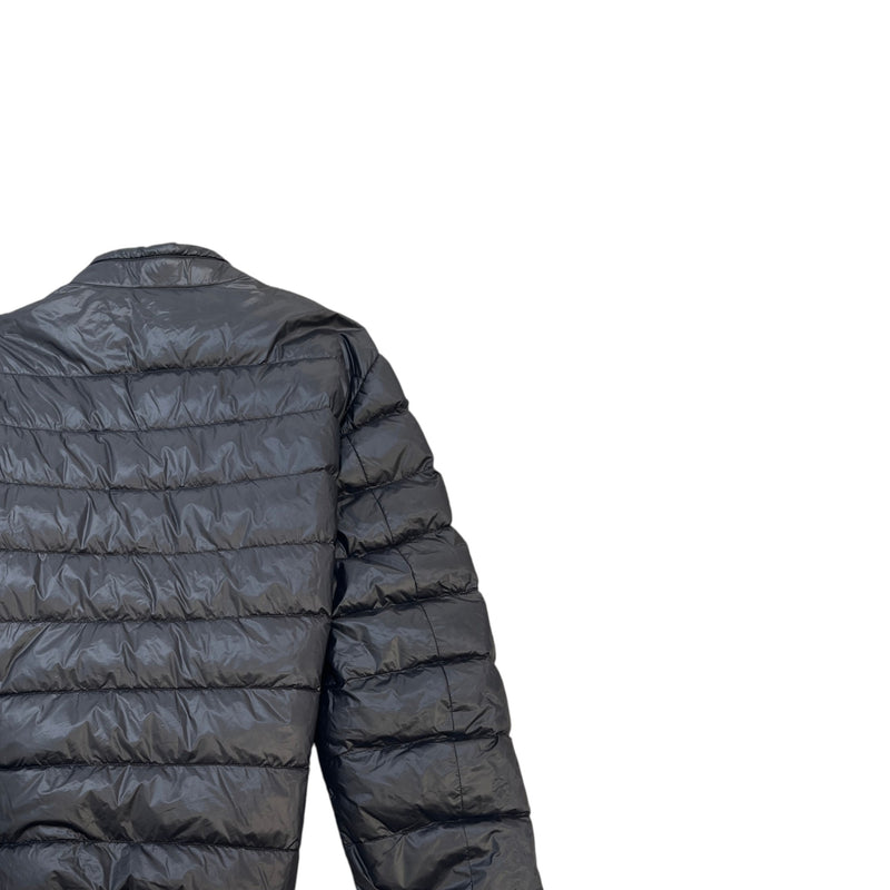Men's Re-Nylon Plaque Logo Down Jacket Black Size XL