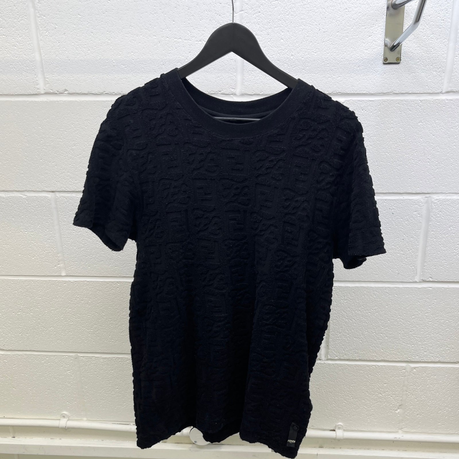 Men's Ff Monogram T-Shirt Black Size S - Photo 8