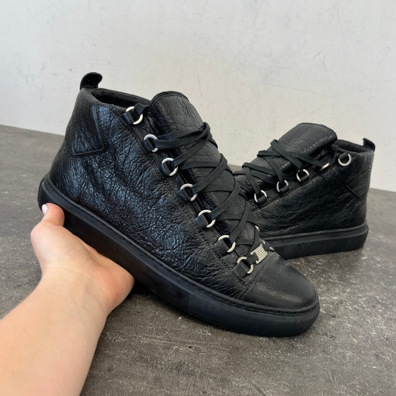 Balenciaga Men's Arena High Trainers Black Size 6