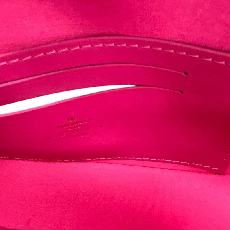 Women's Leather Vernis Malibu Pochette Handbag Pink