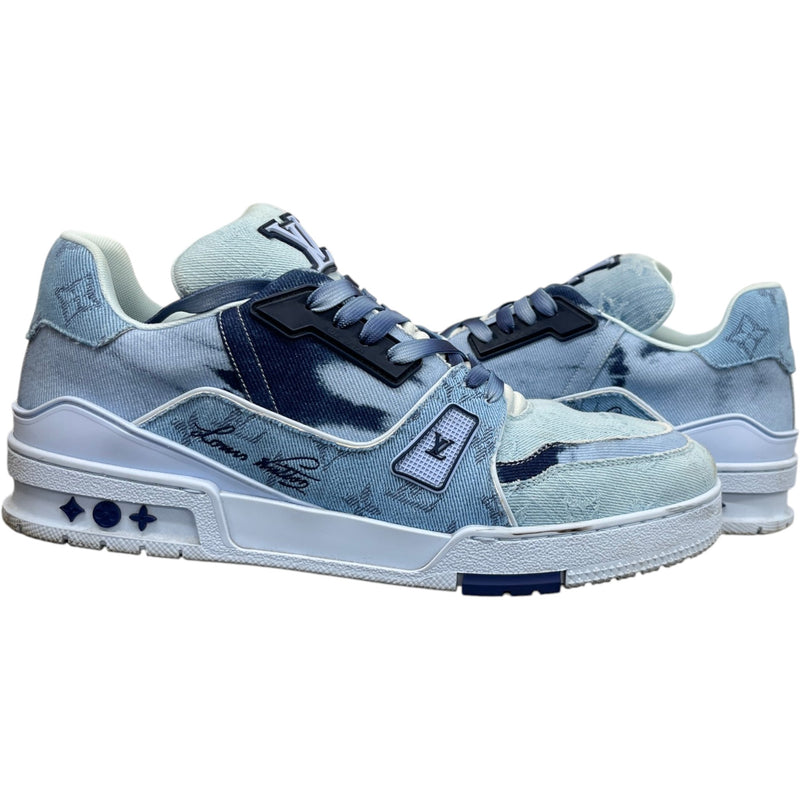 Men's LV Low Trainers Blue Size UK 8.5 / EU 42.5