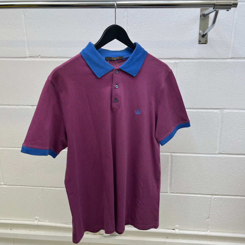 Men's Fil A Fil Striped Polo Shirt Multi-Coloured Size XL