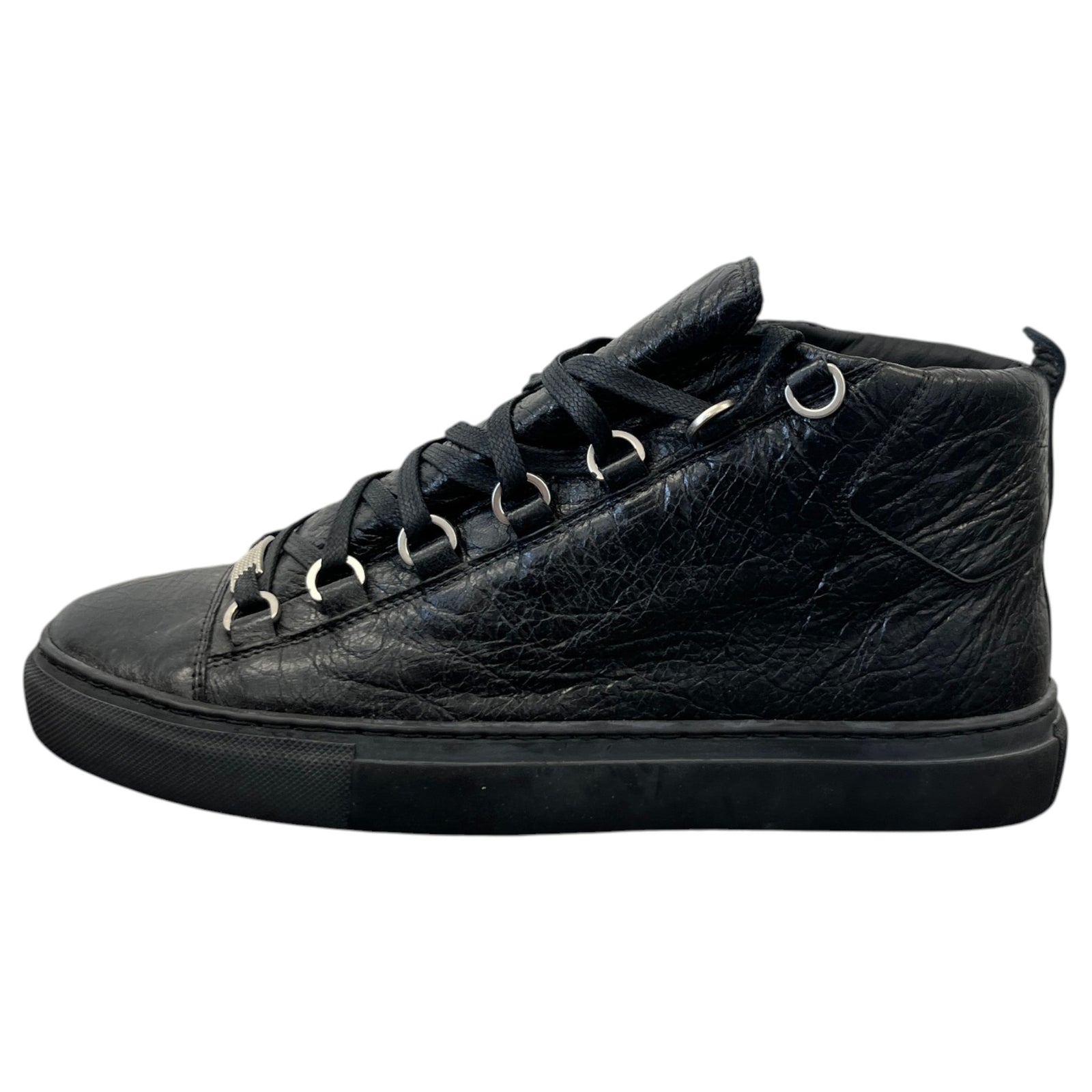 Balenciaga Men's Arena High Trainers Black Size 6 - Photo 5