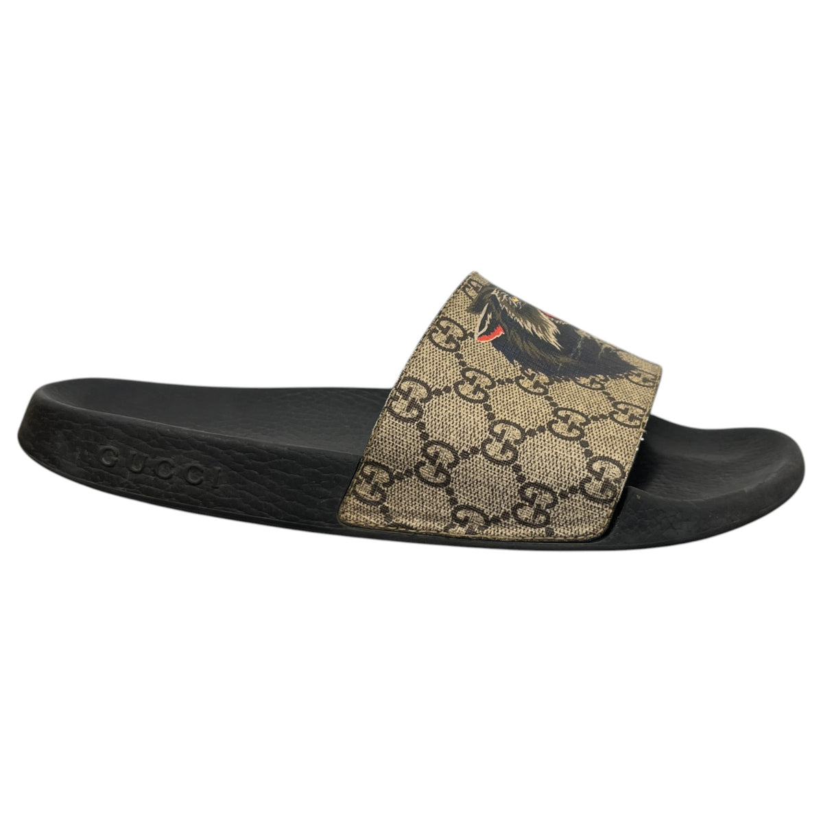 Men's GG Supreme Slides Beige Size UK 8 / EU 42 - Photo 1