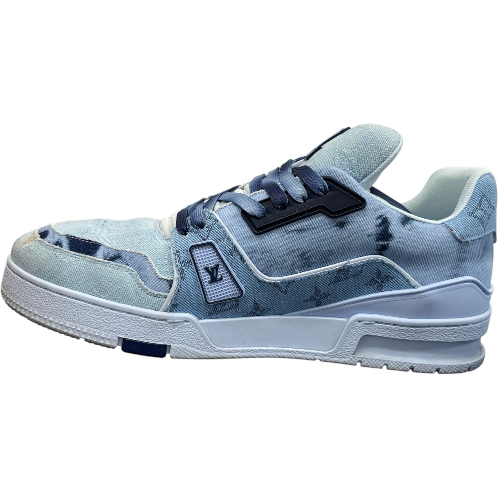 Men's LV Low Trainers Blue Size UK 8.5 / EU 42.5 - Photo 2